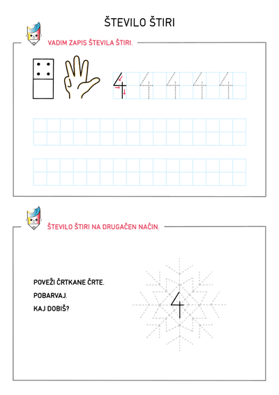 Število štiri - Znam in zmorem
