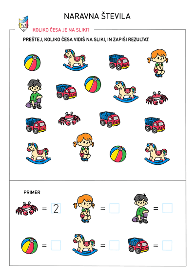 Preštej - učni list - Znam in zmorem